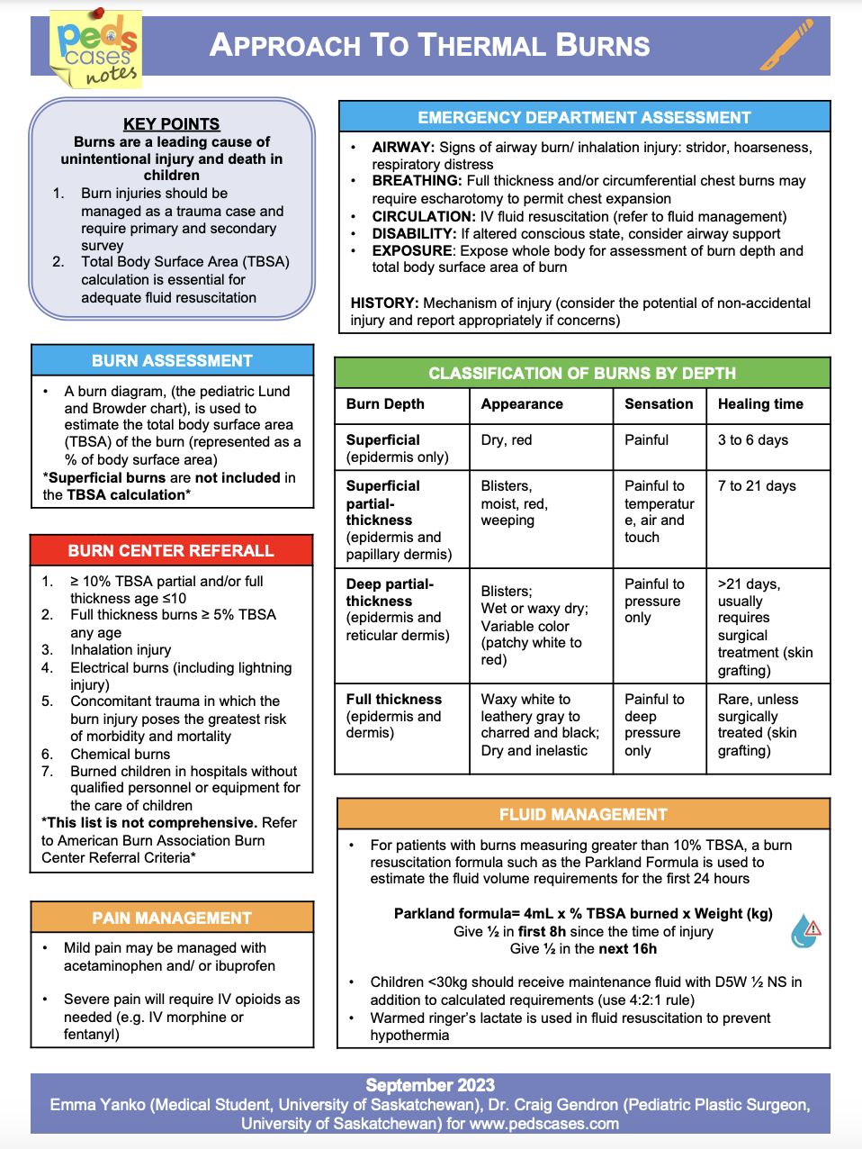 Approach to Thermal Burns | PedsCases